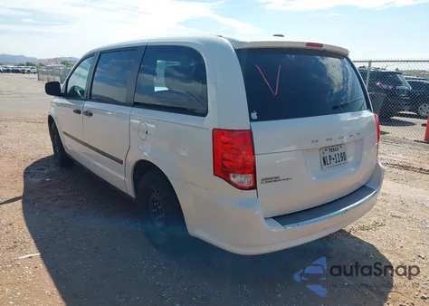 2012 Dodge Grand Caravan Se/Avp z USA, uszkodzony, nr VIN 2C4RDGBG9CR243444